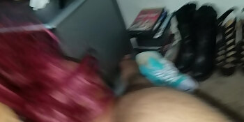 amateur,blowjob,couple,fetish,moaning,pov,red,swallow,verified,